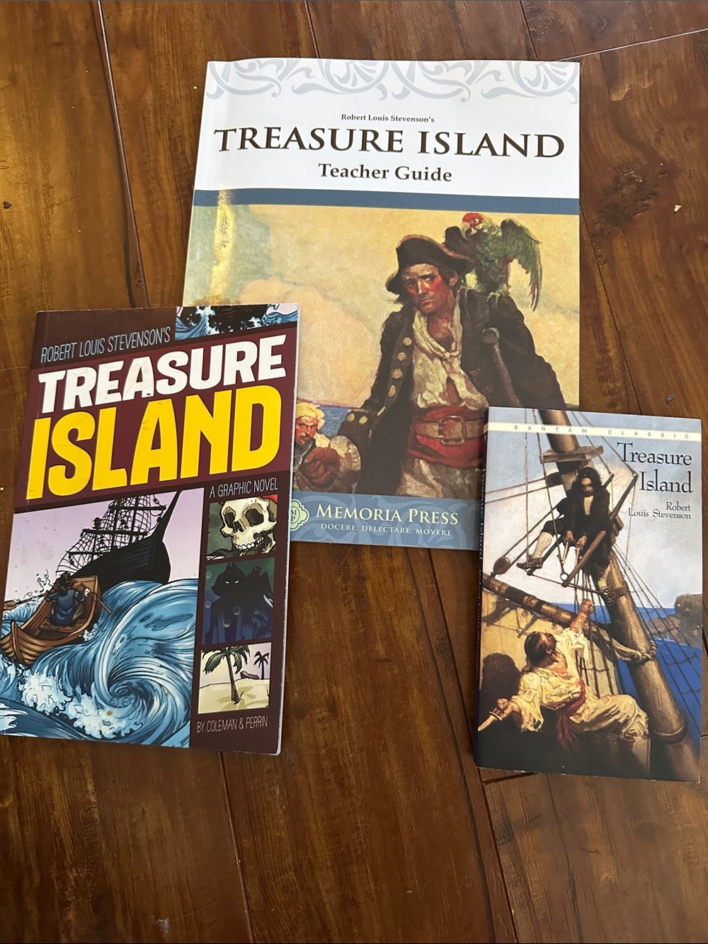 Memoria Press Treasure Island Teacher Guide Novel Graphic Novel Homeschool Lot